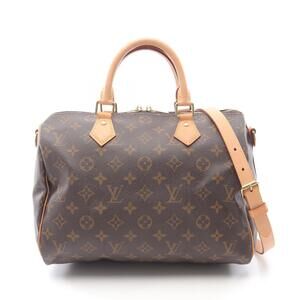 Louis Vuitton Speedy Bandouliere Monogram handbag canvas leather Brown